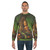 Charging robot sweatshirt with nature-themed design - men