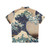 Vintage Hawaiian Shirt featuring "The Great Wave Off Kanagawa" by Hokusai - Back