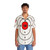 Tropical Hawaiian shirt with oval shooting target design - People Front