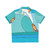 Tropical Hawaiian Shirt with Ocean and Beach Scenery