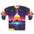 Neon Sunrise Sweatshirt featuring a futuristic, retro-inspired graphic design