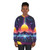Neon Sunrise Sweatshirt featuring a futuristic, retro-inspired graphic design - women