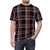 Plaid tartan inspired graphic t-shirt design for GTI and golf hatchback car enthusiasts - men front