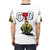 Striking GTO anime-inspired graphic design on a high-quality t-shirt - men back