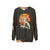 Neko Sushi Wave Sweatshirt featuring a kawaii cat in a sushi design with Hokusai's Great Wave - hanging