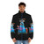 Team Coco Alien Abduction Puffer Jacket with Sci-Fi Graphic - men front