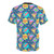 Nostalgic nineties dinosaurs pattern graphic on a high-quality t-shirt - Back