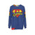 Retro Catman Sweatshirt with a Superhero-Inspired Cat Graphic - hanging