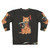 Cat wearing Japanese-inspired Catana sweatshirt - Back