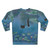 Vintage cat print monet waterlily design on a sweatshirt - Back