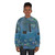 Vintage cat print monet waterlily design on a sweatshirt - women