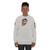 Funny cat peeping out from a torn sweatshirt - women