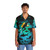 Funny shark and scuba diver illustration on a Hawaiian shirt - People Front