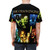 Retro gaming inspired t-shirt featuring the Chaos Engine pixel art design - men back