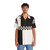 Mod Ska Black and White Hawaiian Shirt - People Front