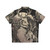 Tropical Dragon Hawaiian Shirt with Cat and Skull Motif - Back