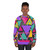 Memphis Triangles Geometric Pattern Sweatshirt - women