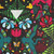 Tropical Hawaiian shirt with colorful crane and floral pattern - Detail