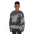 Melanistic Fox Sweatshirt featuring a vibrant image of a rare, black fox - women