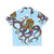 Vibrant Electric Octopus Hawaiian Shirt with Psychedelic Ocean Motif