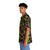 Tropical carnivorous plants on black background Hawaiian shirt - People Left