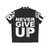 Never Give Up Hawaiian Shirt featuring Mohamed Salah - Back