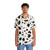 Custom Dalmatian Hawaiian Shirt with Black and White Dog Print - People Front