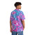 Trippy eyeball pattern Hawaiian shirt with colorful, sparkly, and pastel goth aesthetic - People Back