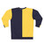 Navy blue and mustard yellow colorblock sweatshirt - Back