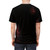 A t-shirt with a dramatic, gothic-inspired design featuring elements of music and dance. - men back