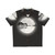 Minimalist Hawaiian shirt with nature landscape and guitar silhouette design