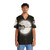 Minimalist Hawaiian shirt with nature landscape and guitar silhouette design - People Front