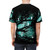 Whimsical illustration of tree spirits in a fantasy forest on a t-shirt - men back