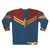 Captain Marvel Costume Sweatshirt with Logo and Star Design - Back