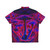 Neon Shrooms Hawaiian Shirt - Glowing Psychedelic Mushroom Rave Wear - Back