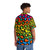Neon Rainbow Leopard Print 1990s Hawaiian Shirt - People Back