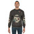 Surreal sweatshirt with abstract geometric night sky design - men