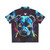 Neon Pitbull Dog Hawaiian Shirt