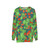 Nasturtium floral design sweatshirt - hanging