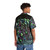 Neon jungle Hawaiian shirt with Alien vs Predator movie inspired design - People Back