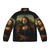 Mona Lisa tattoo design puffer jacket