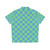 Earthbound Blue and Teal Checkerboard Hawaiian Shirt - Back