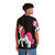 Cute pink unicorn printed on a tropical Hawaiian shirt - People Back
