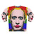 Gay Putin Pride Flag Sweatshirt featuring drag queen imagery as protest art - Back