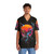 Neon Cyberpunk Stag Hawaiian Shirt - People Front