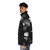 Mona Lisa Glitch Graphic Design Puffer Jacket - men side left