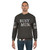 Colorful "Busy Mom" sweatshirt with holographic text - men