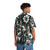 Teal and white floral print Hawaiian shirt - People Back