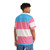 Transgender Pride Hawaiian Shirt with Colorful Transgender Flag Design - People Back