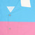 Transgender Pride Hawaiian Shirt with Colorful Transgender Flag Design - Detail